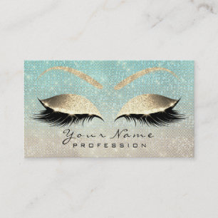 Carte De Visite Maquillage Eyebrow Eyes Lashes Parties scintillant