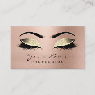Carte De Visite Maquillage Eyebrow Eyes Lashes Parties scintillant