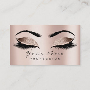 Carte De Visite Maquillage Eyebrow Eyes Lashes Parties scintillant