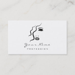 Carte De Visite Maquillage Eyebrow Eyes Lashes Parties scintillant