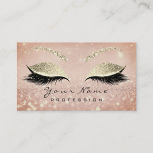 Carte De Visite Maquillage Eyebrow Eyes Lashes Parties scintillant