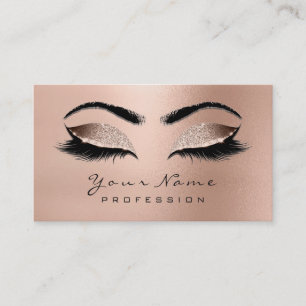 Carte De Visite Maquillage Eyebrow Eyes Lashes Parties scintillant