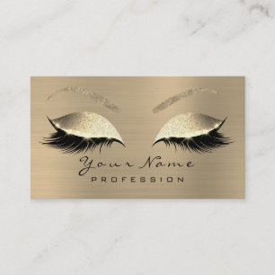 Carte De Visite Maquillage Eyebrow Eyes Lashes Parties scintillant
