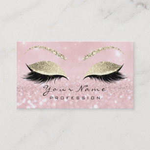 Carte De Visite Maquillage Eyebrow Eyes Lashes Parties scintillant