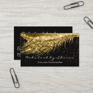 Carte De Visite Maquillage Eyebrow Lash Extension Parties scintill