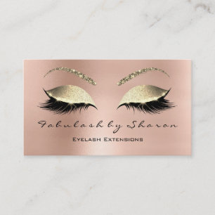Carte De Visite Maquillage Eyebrow Lashes Parties scintillant Diam