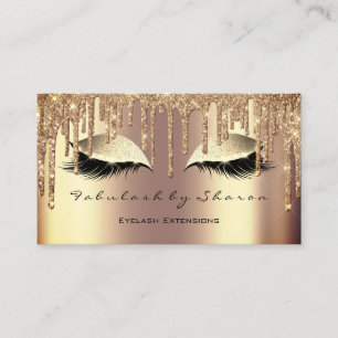 Carte De Visite Maquillage Eyebrow Lashes Parties scintillant Driv