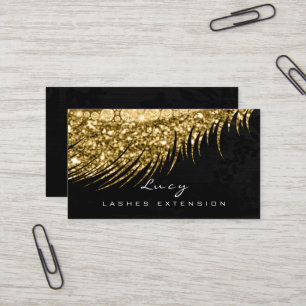 Carte De Visite Maquillage Eyebrow Nom Lash Parties scintillant Mé