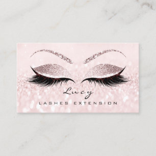 Carte De Visite Maquillage Eyebrow Nom Lash Parties scintillant Ro