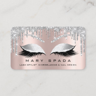 Carte De Visite Maquillage Eyebrows Lashes Browns Grey Spark Rose
