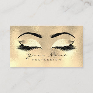 Carte De Visite Maquillage Eyebrows Lashes Parties scintillant Mé