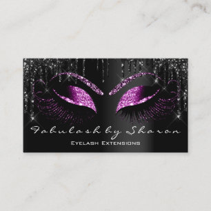 Carte De Visite Maquillage Eyelash Black Drives Professional Berry