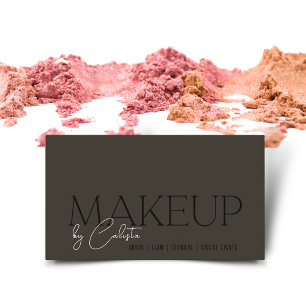 Carte De Visite Maquillage graphique minimaliste élégant par "votr