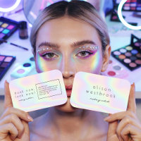 Maquillage holographique moderne pastel rainbow