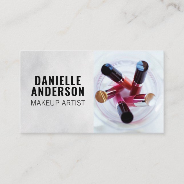 Carte De Visite Maquillage Leçons et Eyeliners (Devant)