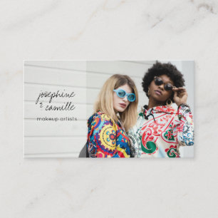 Carte De Visite Maquillage photo sur mesure élégant Artistes profe