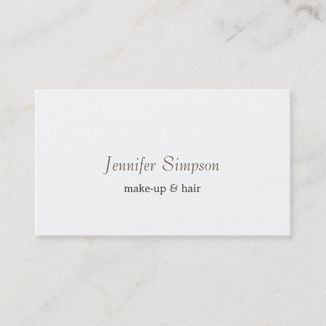 Carte De Visite Maquillage pour stylo cheveux Artiste Professionne (Devant)