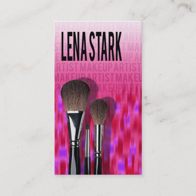 Carte De Visite Maquillage pro I - Cosmetologist de maquilleur (Devant)