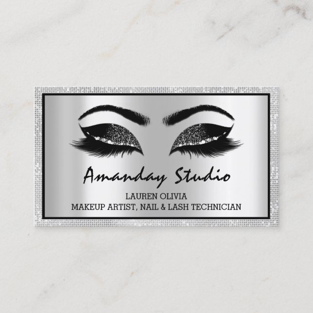 Carte De Visite Maquillage professionnel Eyelash Brows Nomination (Devant)