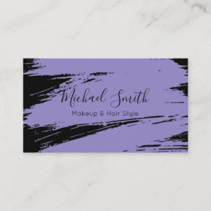 Carte De Visite Maquillage Style cheveux moderne Lavender Brush St