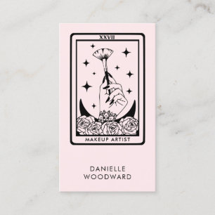 Carte De Visite Maquilleuse Mystique Tarot Marque Rouge à Joues Ro