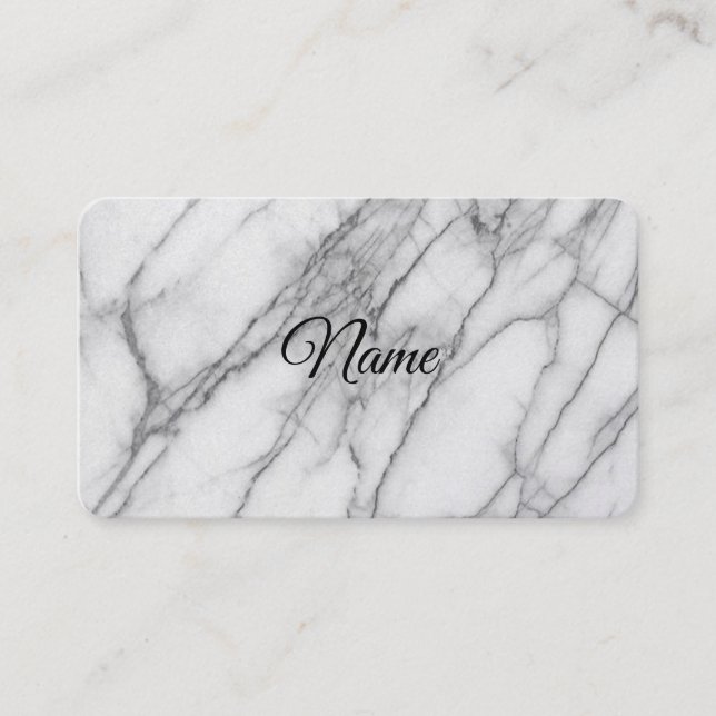 Carte De Visite Marbre blanc (Devant)