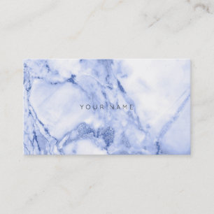 Carte De Visite Marbre bleu gris blanc VIP de marine