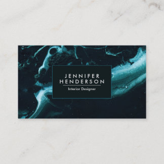 Carte De Visite Marbre bleu texture Abstraite