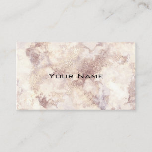 Carte De Visite Marbre de luxe chic vintage blanc gris or