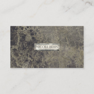 Carte De Visite Marbre Glam Granite Brillant Style Élégant Designe