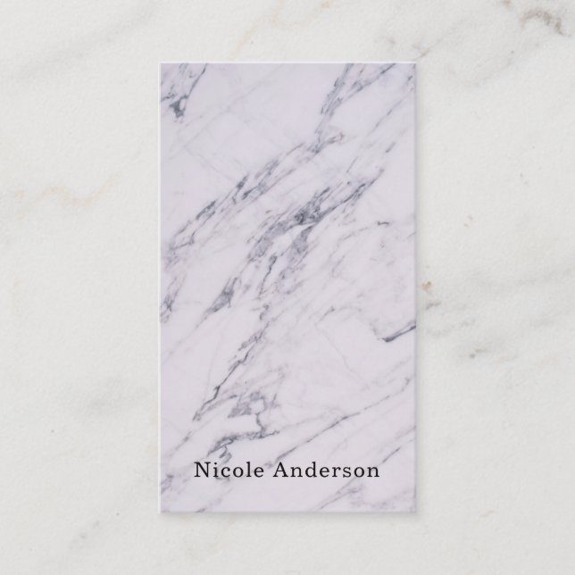Carte De Visite Marbre moderne tendance Elegant Chic Glam (Devant)