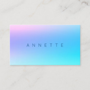Carte De Visite Marbre pourpre bleu de ton de gradient