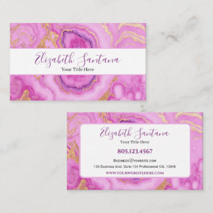 Carte De Visite Marbre rose