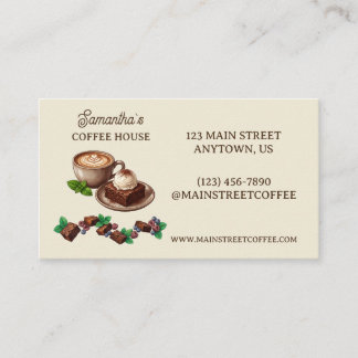 Carte De Visite Marchandise de boulangerie vintage personnalisée A
