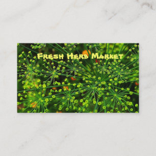 Carte De Visite Marché aux herbes fraîches