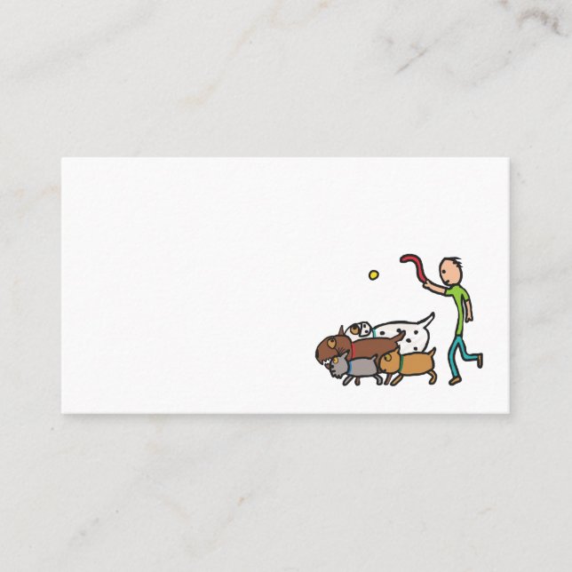 Carte De Visite Marche de chien (Devant)