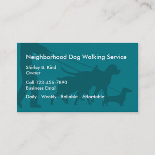 Carte De Visite Marche simple de chien