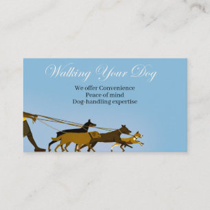 Carte De Visite Marcher ton chien
