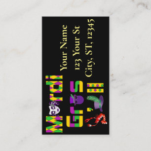 Carte De Visite Mardi Gras Y'all Thunder_Cove