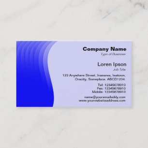 Carte De Visite Marge v2 - bleu de vague