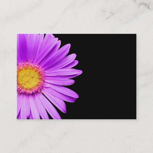 Carte De Visite Marguerite pourpre sur DaisiesTemplate customisé (Devant)