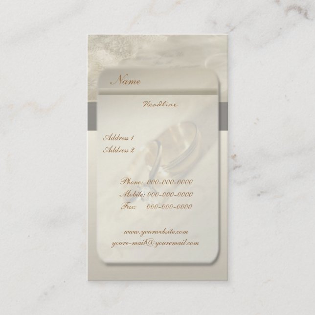 Carte de visite mariage (Devant)