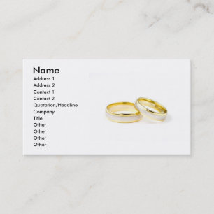 Carte de visite mariage anneaux