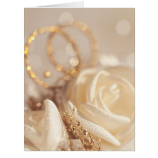 Carte de visite mariage avec anneau