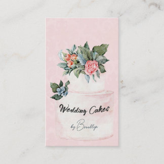 Carte De Visite Mariage boulangerie pâtisserie florale Artisan