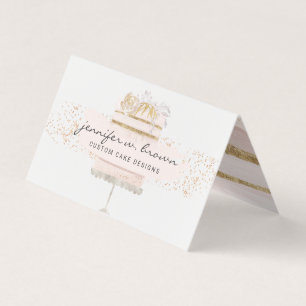 Carte De Visite Mariage Cake Baker