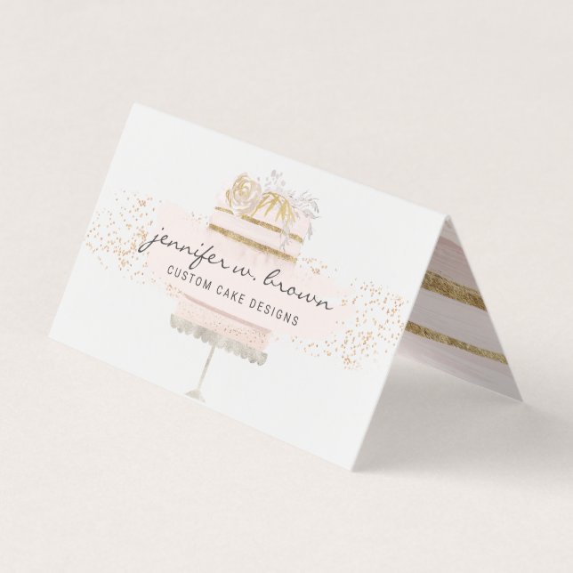 Carte De Visite Mariage Cake Baker (Devant)