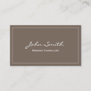 Carte De Visite Mariage conseillant élégant encadré