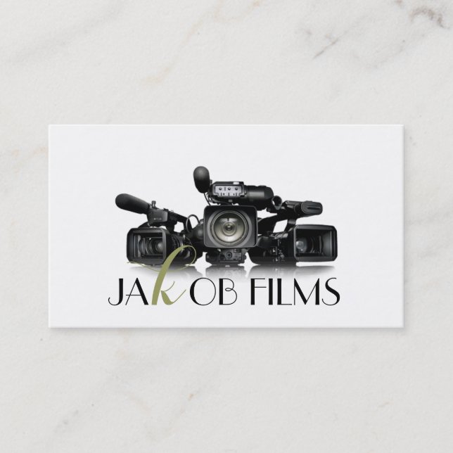 Carte De Visite Mariage de tournage du réalisateur de films de cam (Devant)