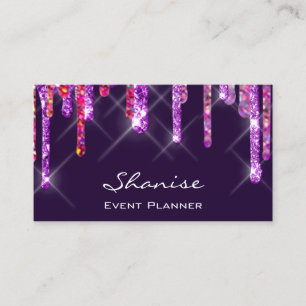 Carte De Visite Mariage Événement Planner Violet Drives violet ros